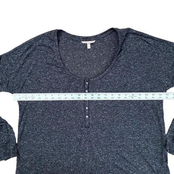 Victoria Secret | Long Sleeve Sheer Button Up Top | Color: Gray | Size: Medium - Picture 7 of 10